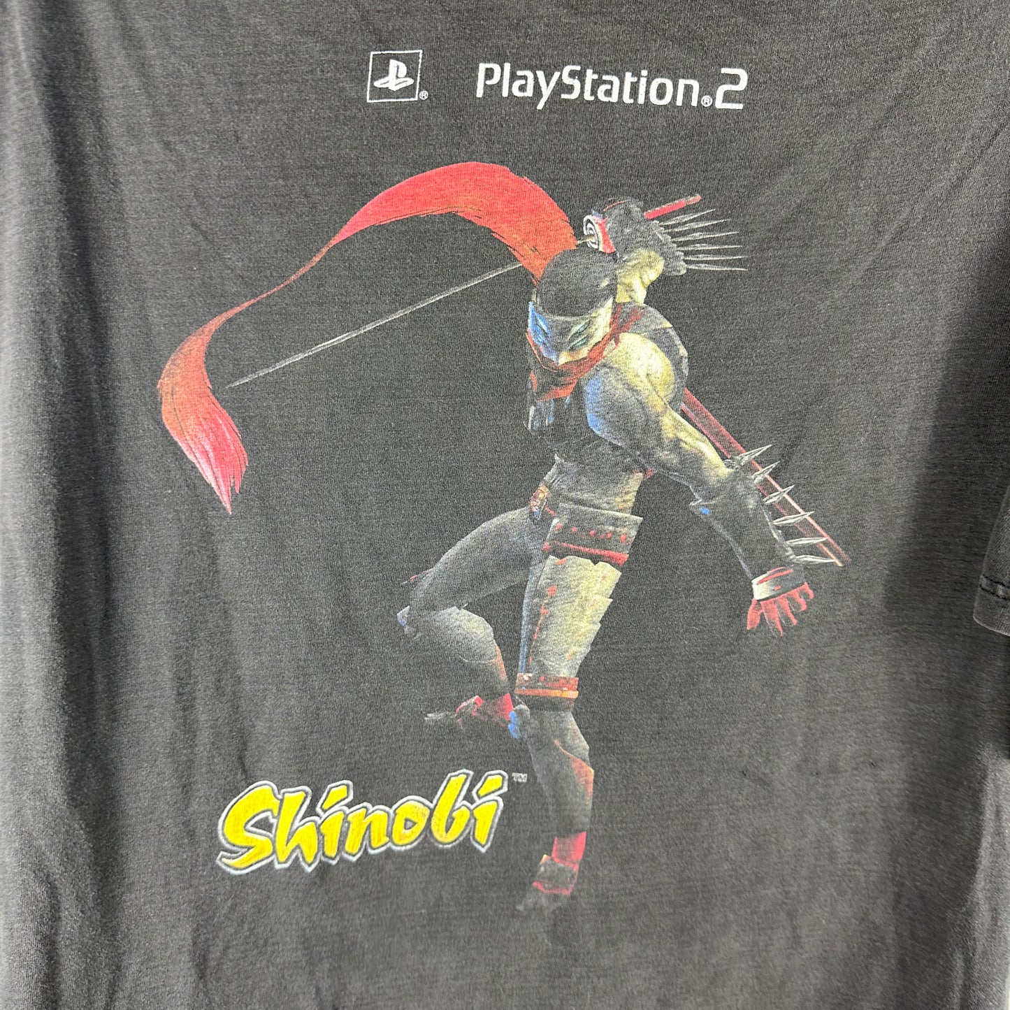 Vintage 2002 Shinobi Sega Playstation 2 Video Game Promo T-shirt