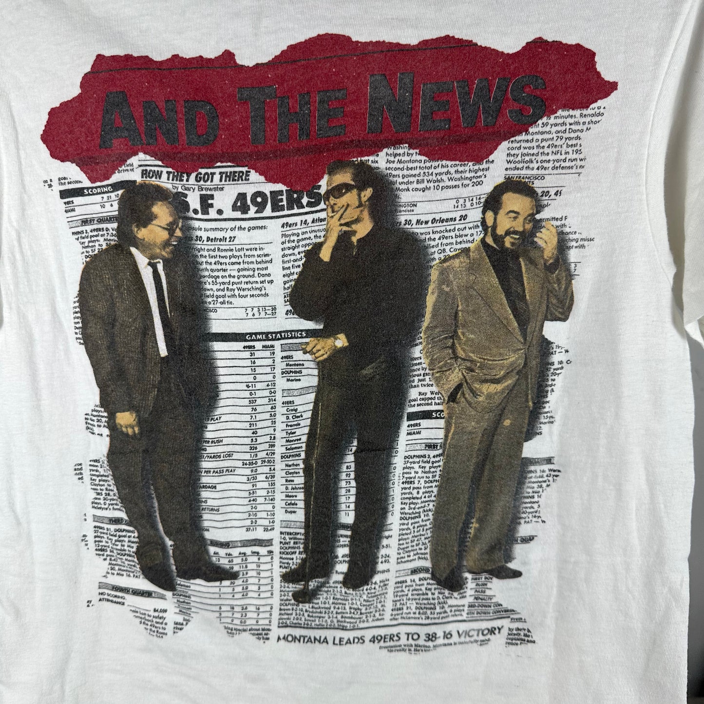 Vintage 1986 Huey Lewis and the News Tour Single Stitch T-shirt