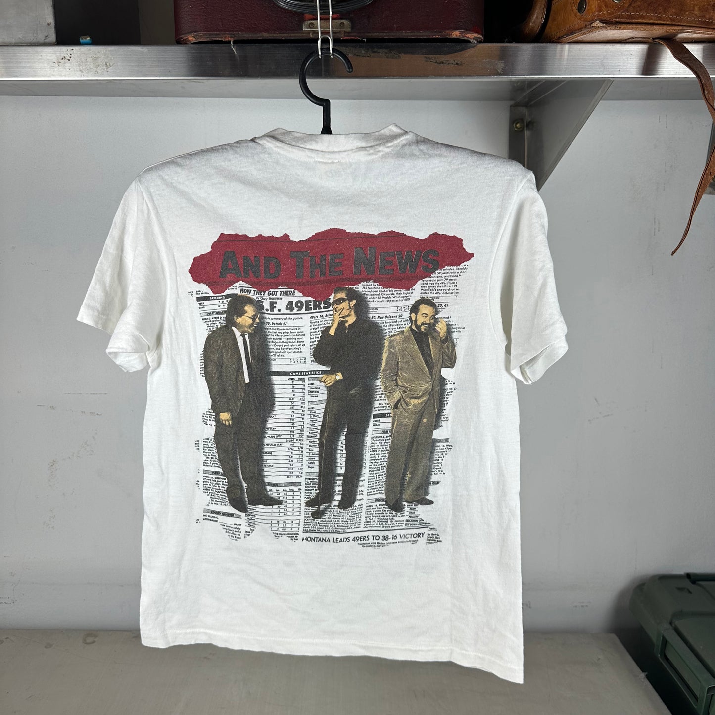 Vintage 1986 Huey Lewis and the News Tour Single Stitch T-shirt