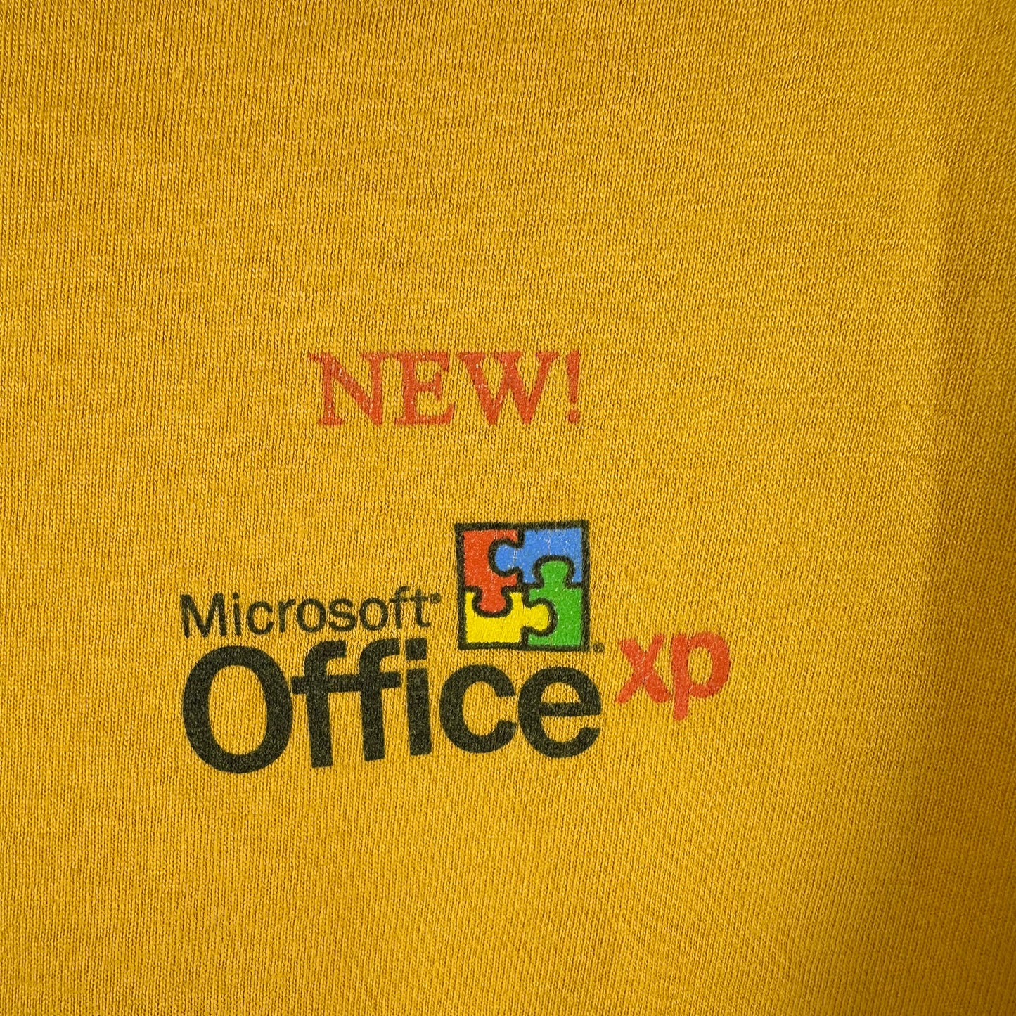 Vintage 2000s Microsoft Office XP Computer Software Promo Graphic T-shirt