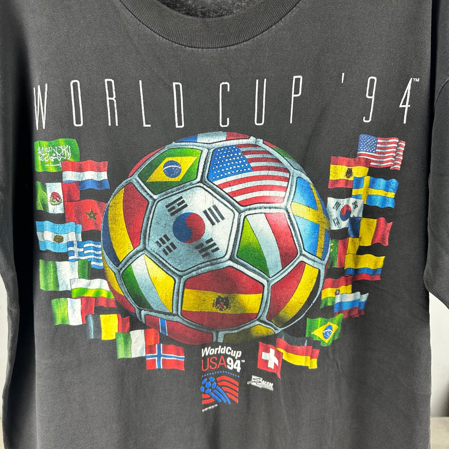 Vintage 1994 USA Soccer World Cup Salem Sportswear Single Stitch T-shirt