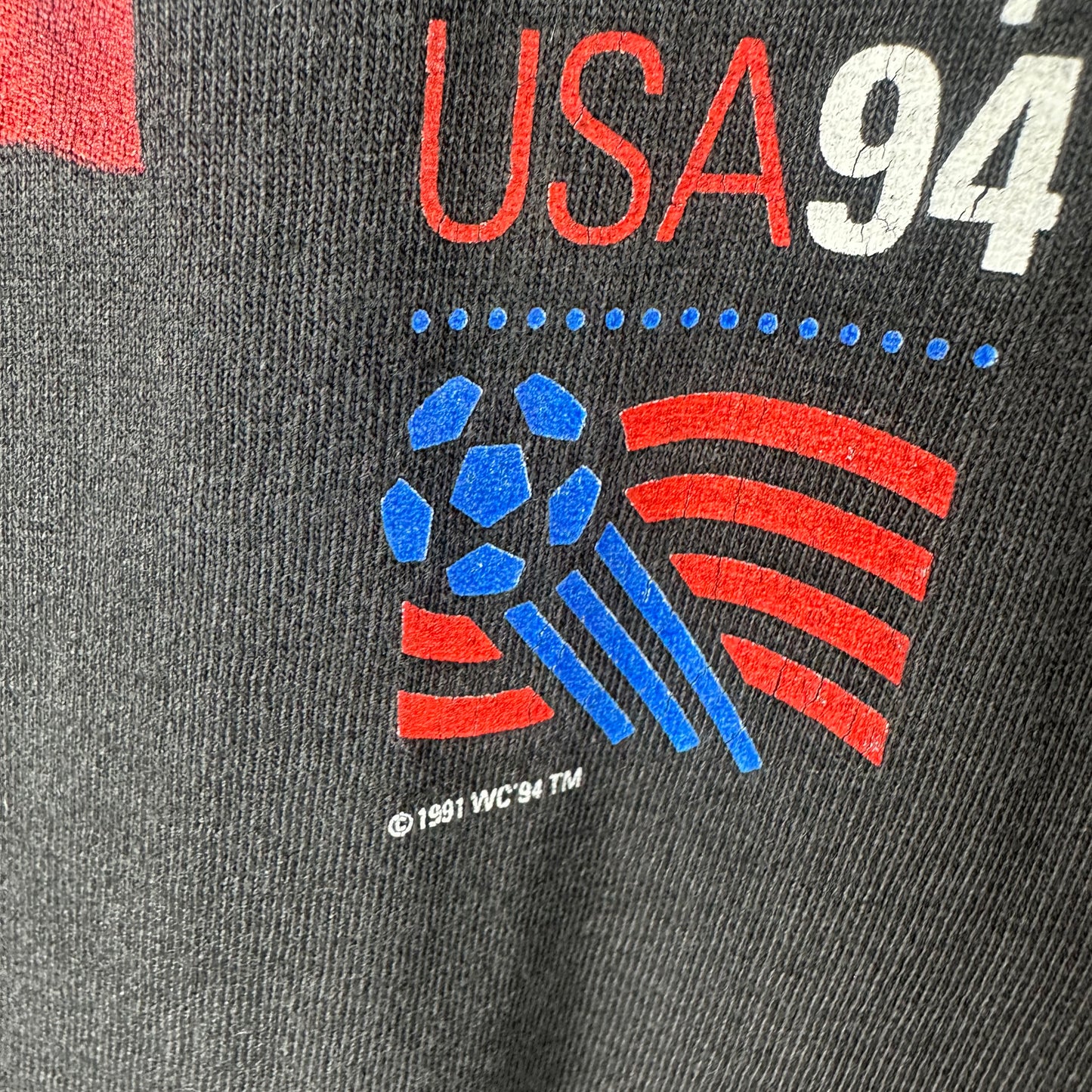 Vintage 1994 USA Soccer World Cup Salem Sportswear Single Stitch T-shirt