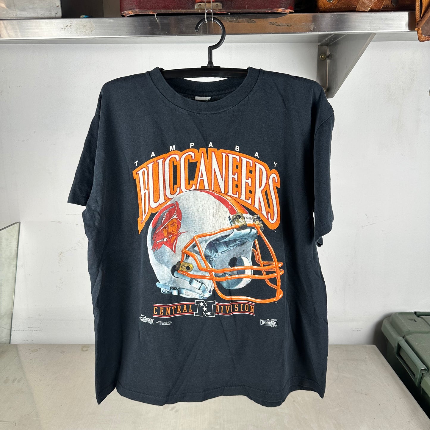 Vintage 1992 Tampa Bay Buccaneers Salem Sportswear Helmet Graphic T-shirt