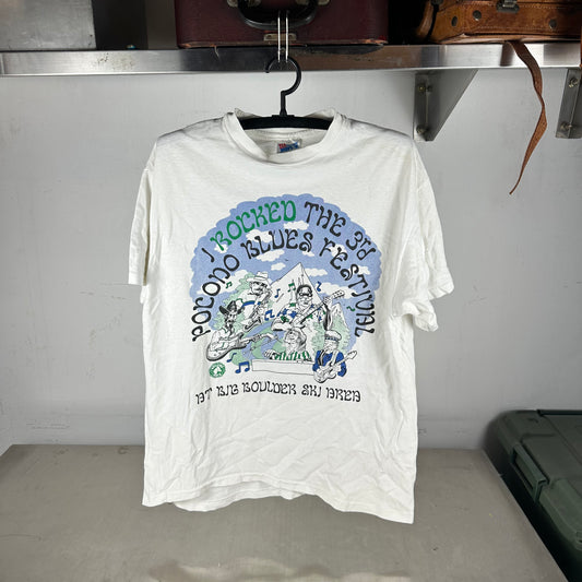Vintage 1994 Pocono Blues Festival Promo Single Stitch T-shirt