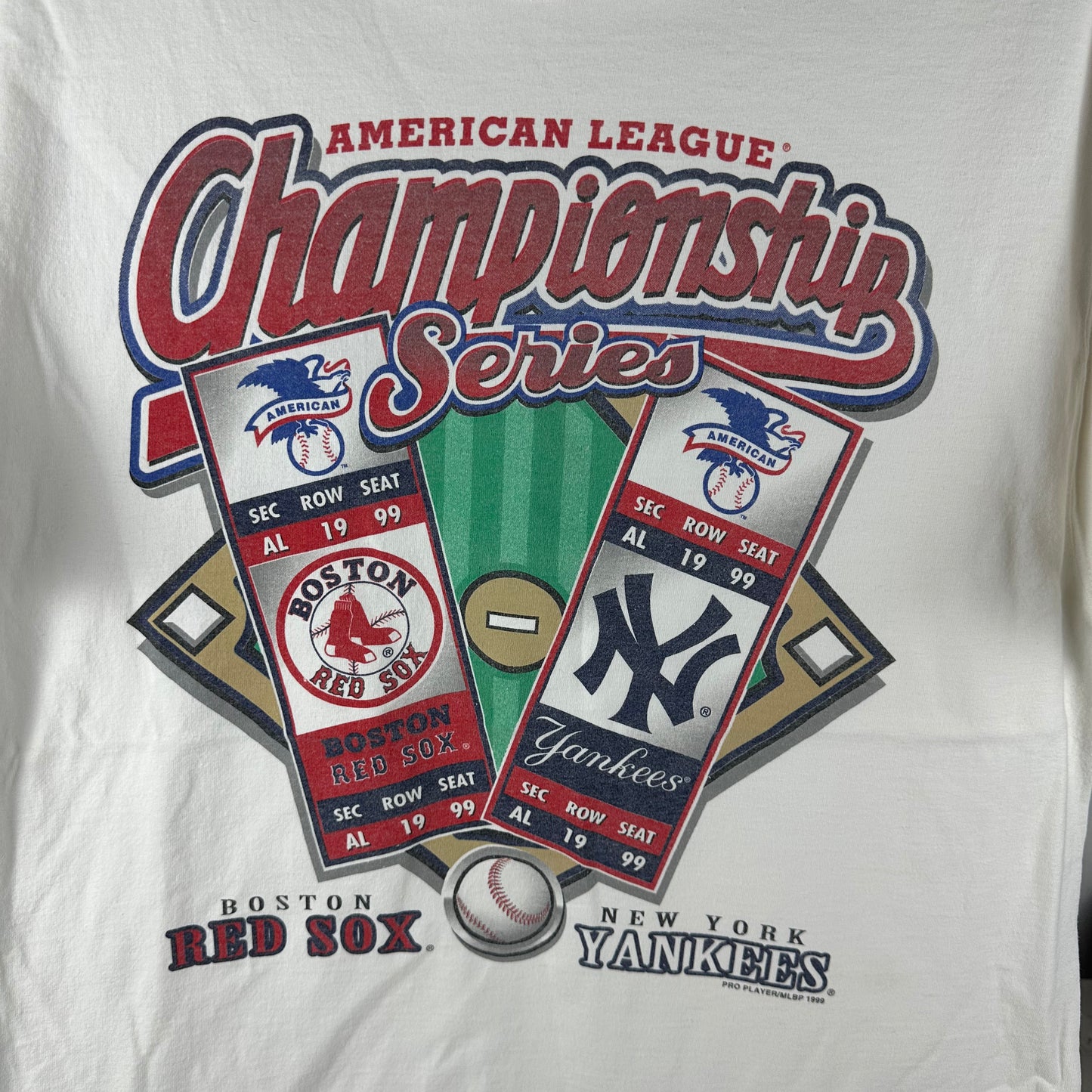 Vintage 1999 Boston Red Sox VS New York Yankees MLB Championship Series T-shirt