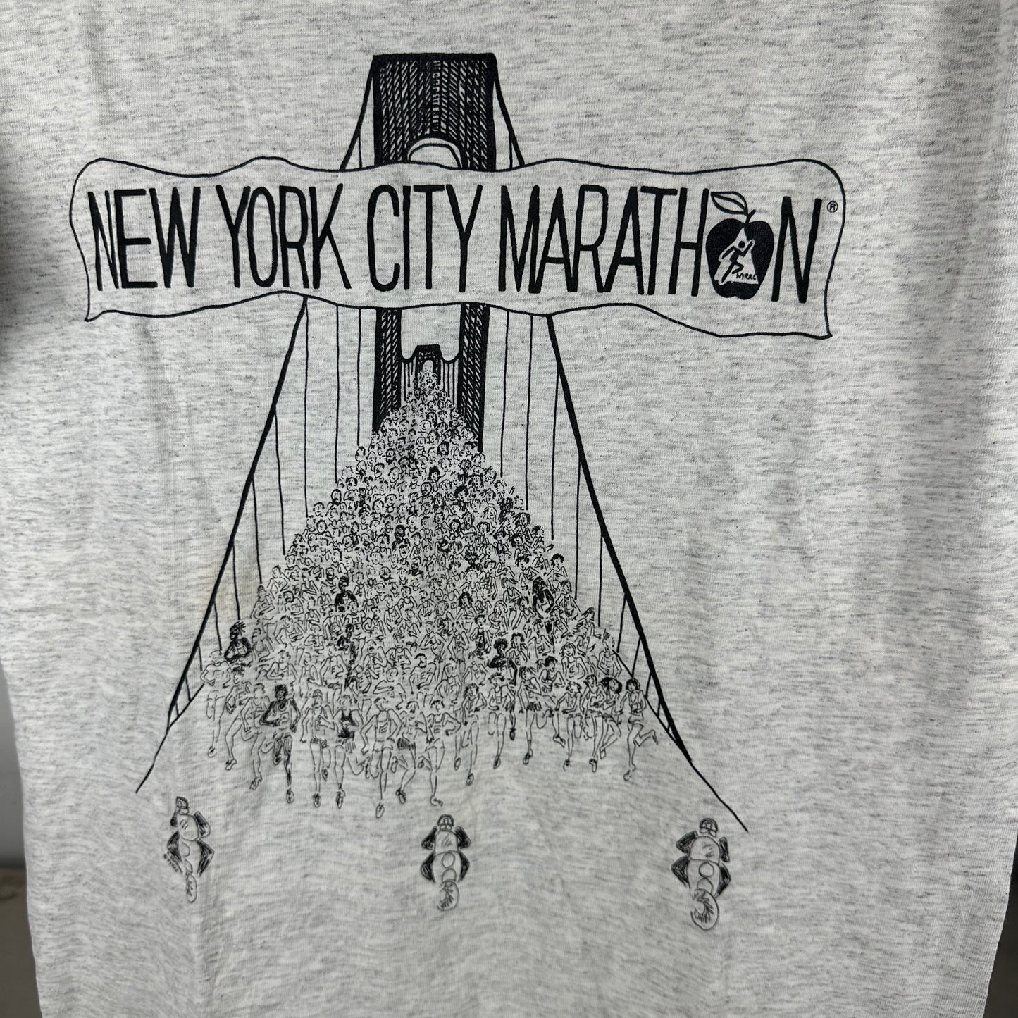 Vintage 90s NYRR New York City Marathon Running Graphic Single Stitch T-shirt