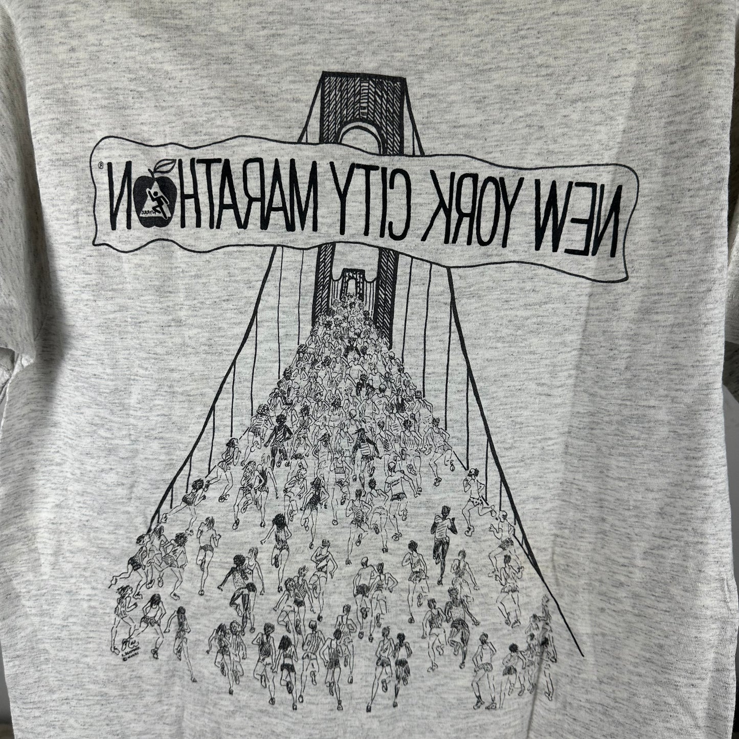 Vintage 90s NYRR New York City Marathon Running Graphic Single Stitch T-shirt