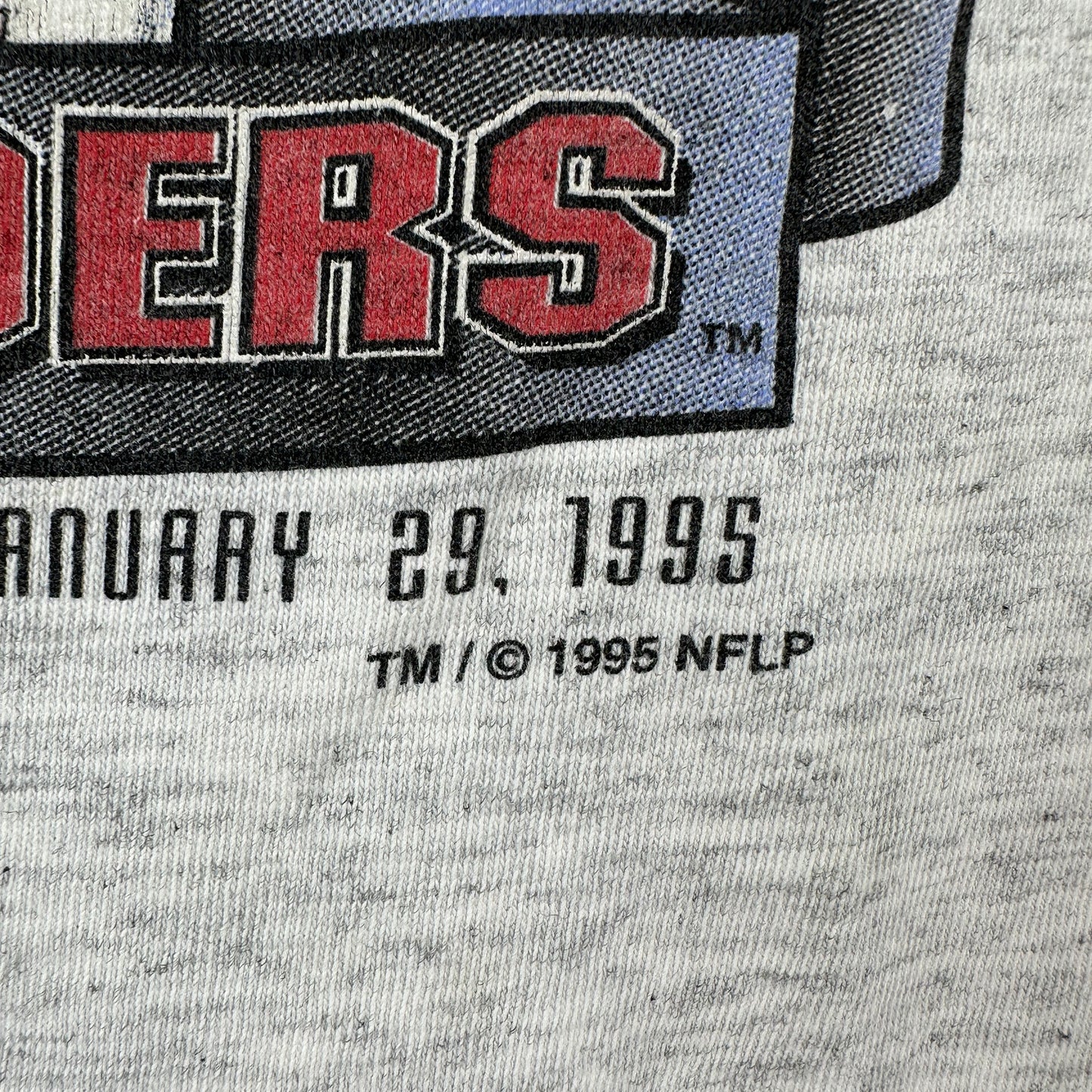 Vintage 1995 San Francisco 49ers NFL Super Bowl Champs Caricature T-shirt