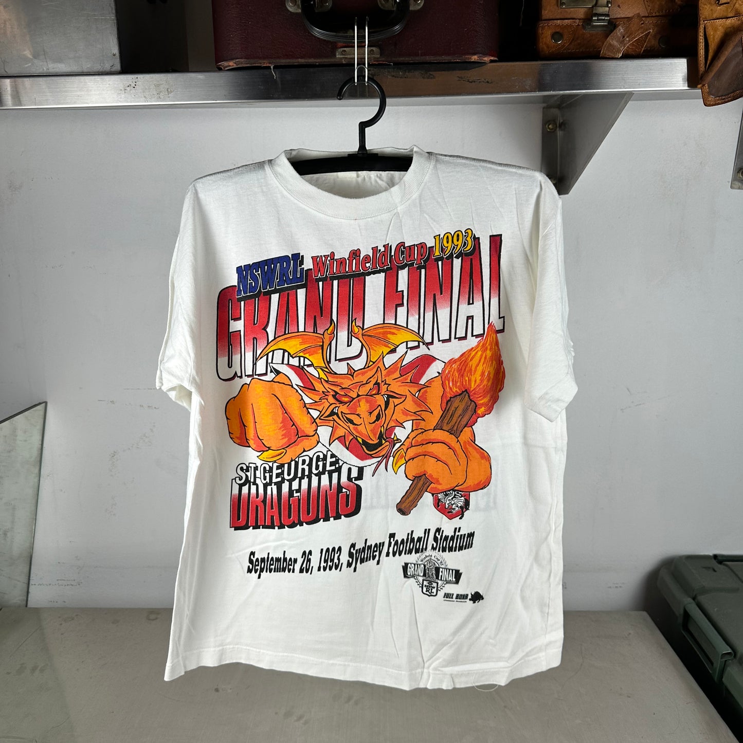 Vintage 1993 St. George Illawarra Dragons NSWRL Winfield Cup Grand Final T-shirt