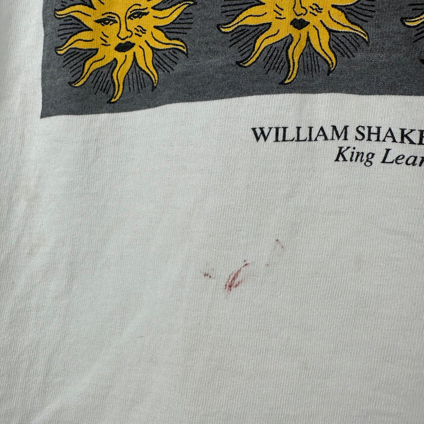 Vintage 1995 William Shakespeare King Lear Graphic Single Stitch T-shirt