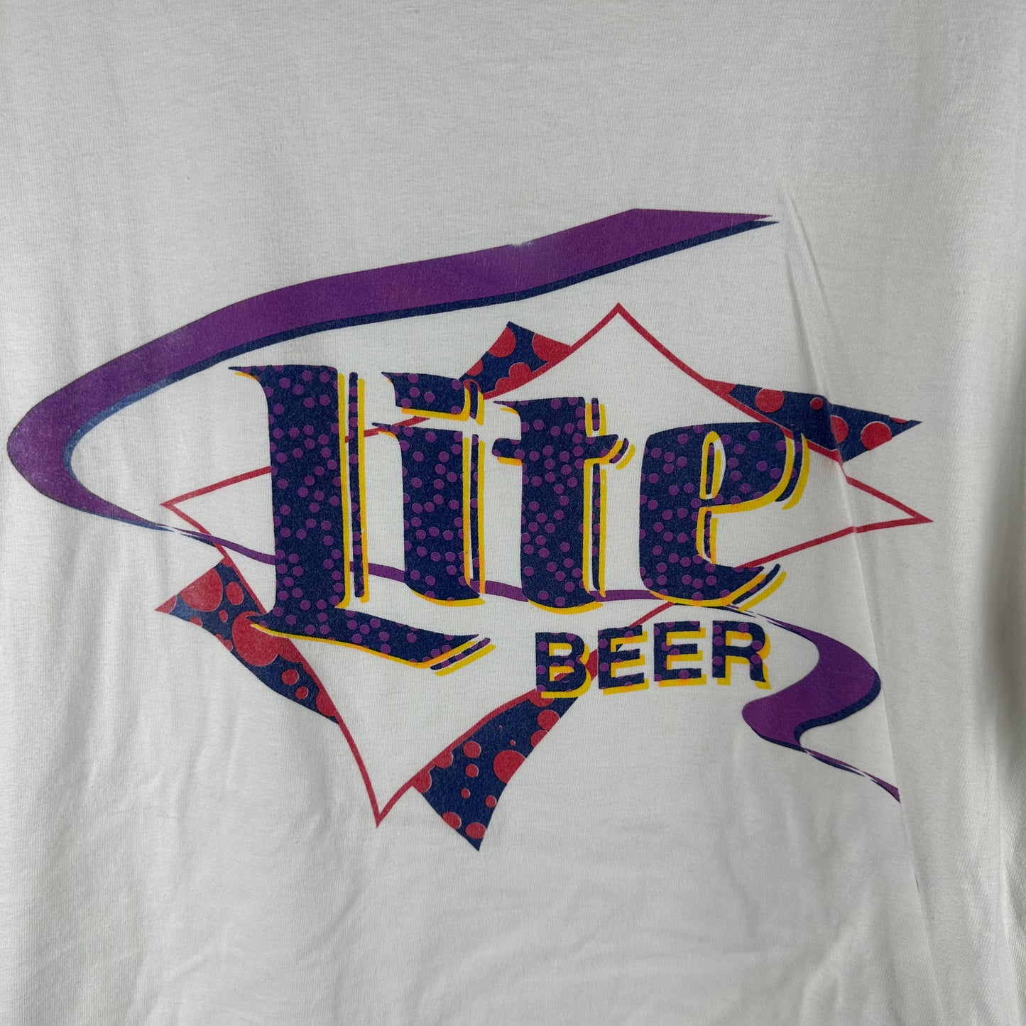 Vintage 90s Lite Beer Logo Promo Single Stitch T-shirt