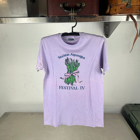 Vintage 80s Stockton Asparagus Festival Promo Single Stitch T-shirt