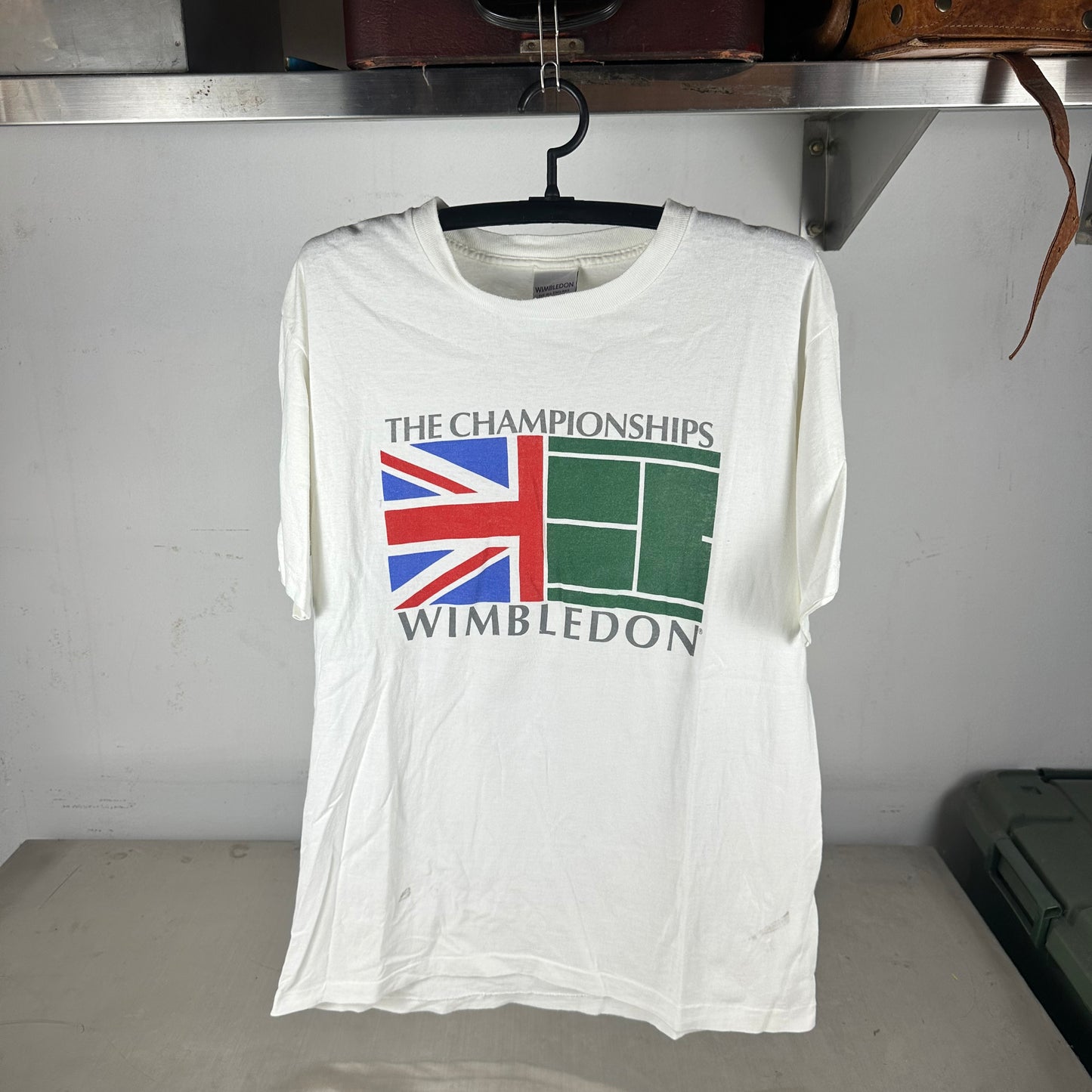 Vintage 90s Wimbledon Tennis Championships Graphic Single Stitch T-shirt