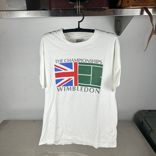 Vintage 90s Wimbledon Tennis Championships Graphic Single Stitch T-shirt