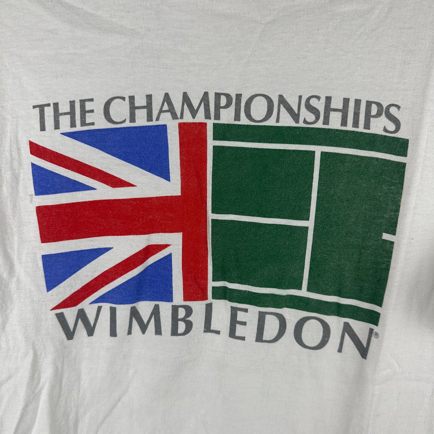 Vintage 90s Wimbledon Tennis Championships Graphic Single Stitch T-shirt