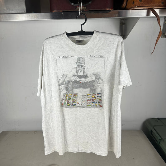 Vintage 90s Peggy Murray So Many Lures So Little Time Single Stitch T-shirt
