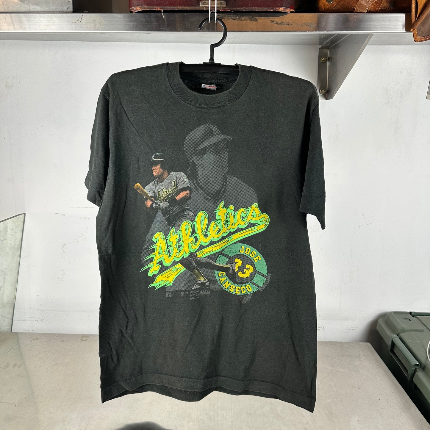 Vintage 90s Jose Canseco Oakland Athletics MLB Single Stitch T-shirt