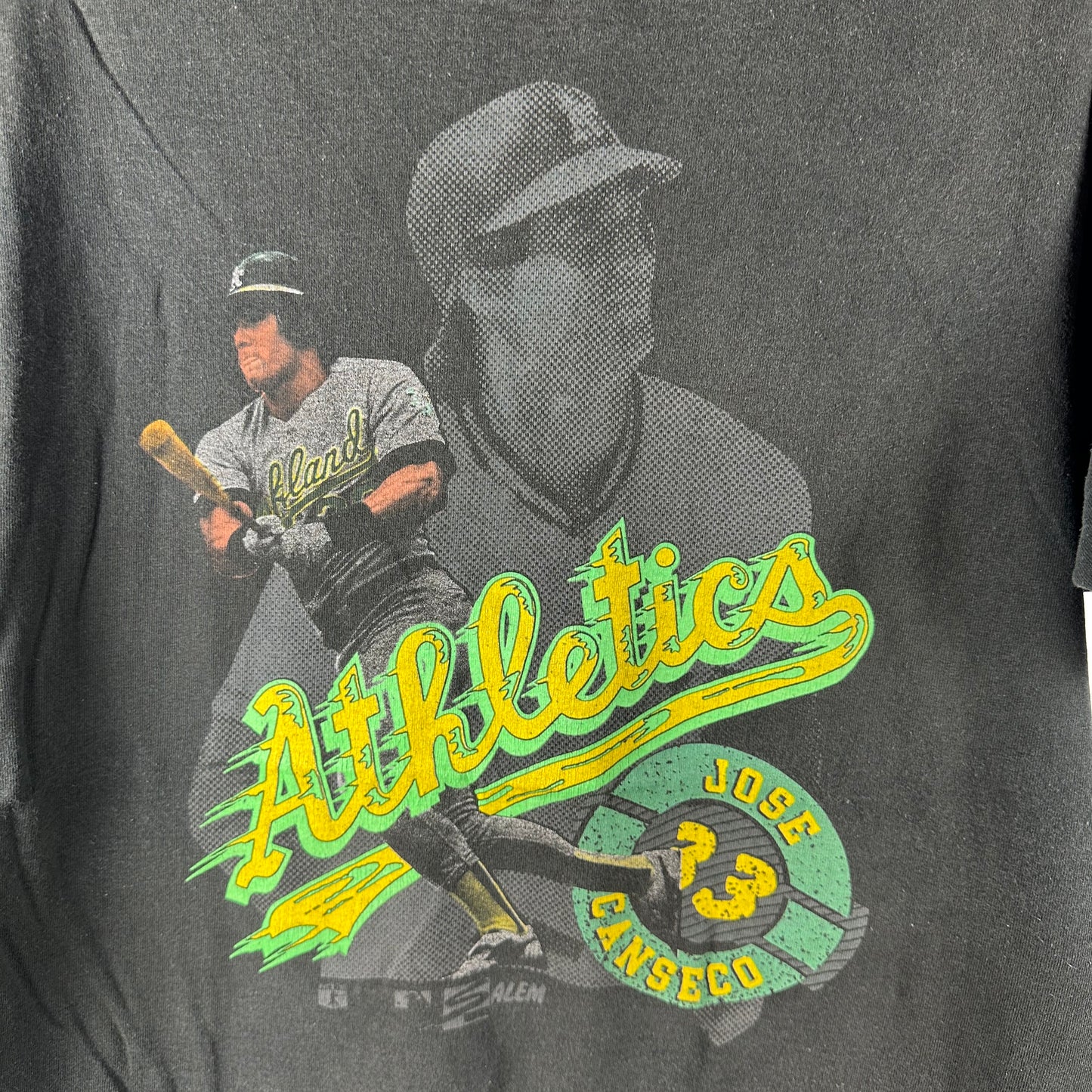 Vintage 90s Jose Canseco Oakland Athletics MLB Single Stitch T-shirt