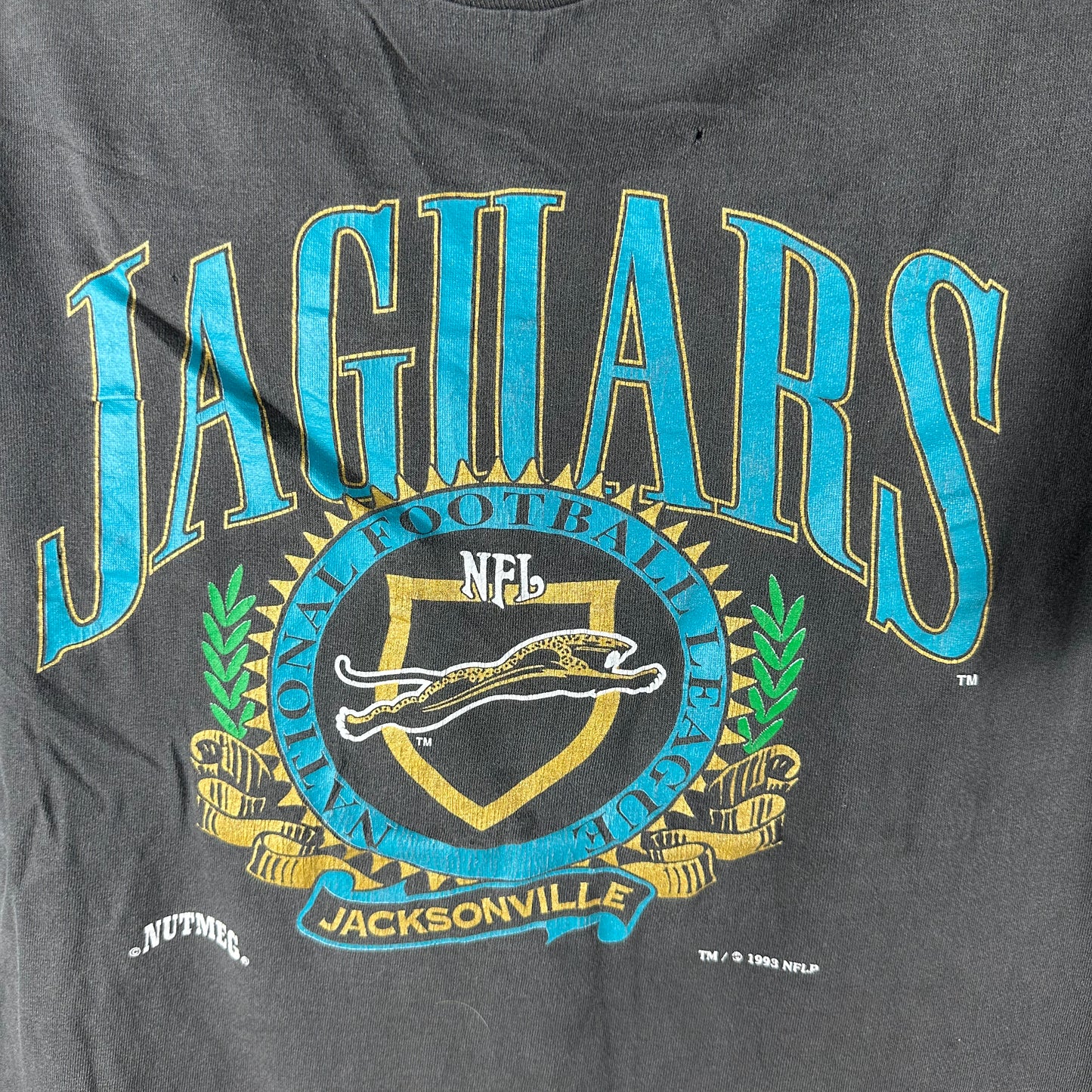 Vintage 1993 Jacksonville Jaguars NFL Nutmeg Single Stitch T-shirt