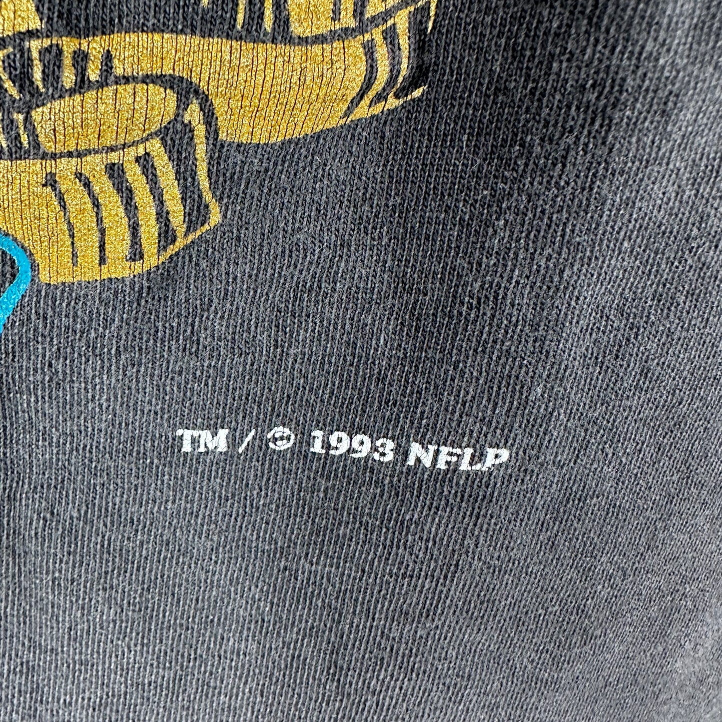 Vintage 1993 Jacksonville Jaguars NFL Nutmeg Single Stitch T-shirt