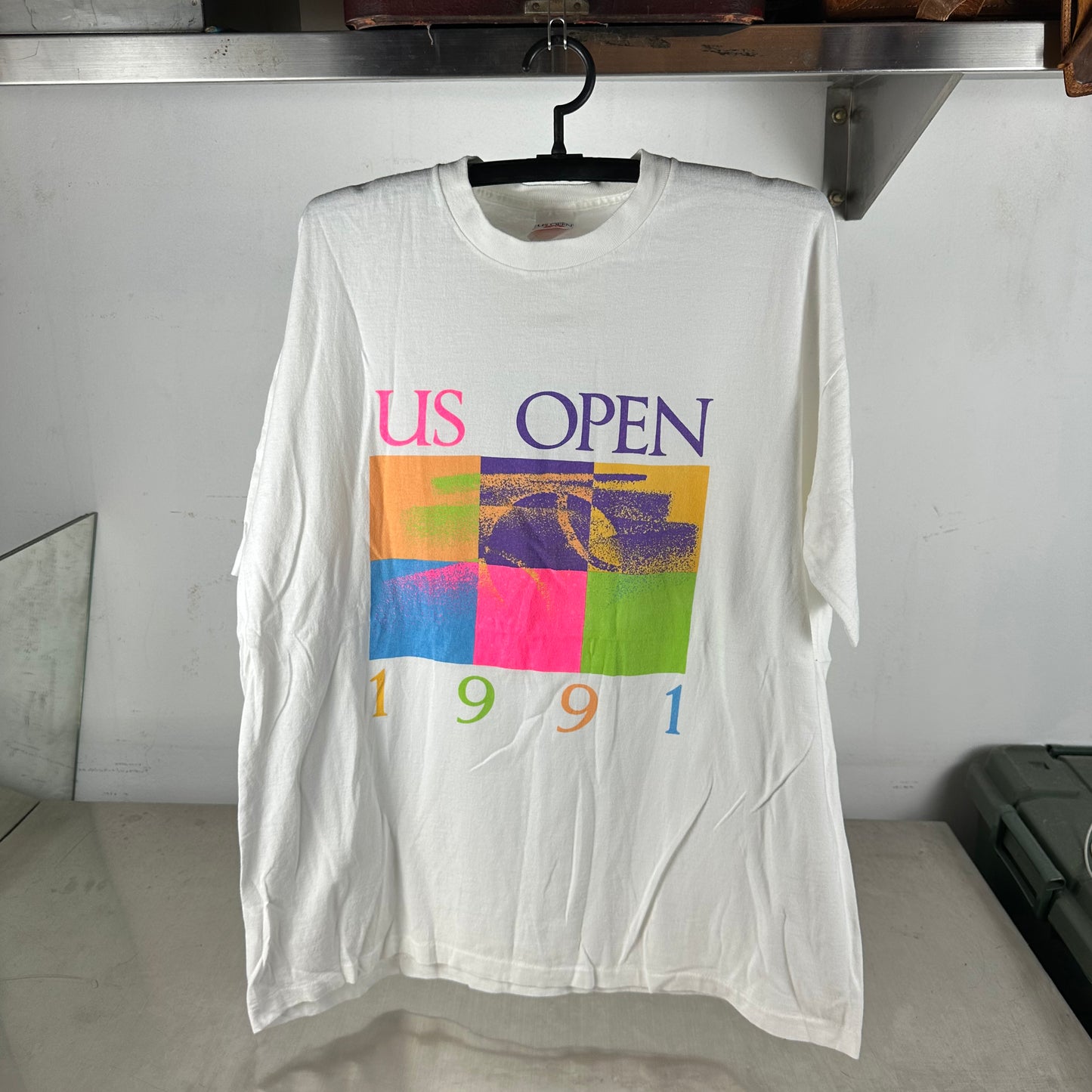 Vintage 1991 US Open Tennis Championship Graphic Single Stitch T-shirt