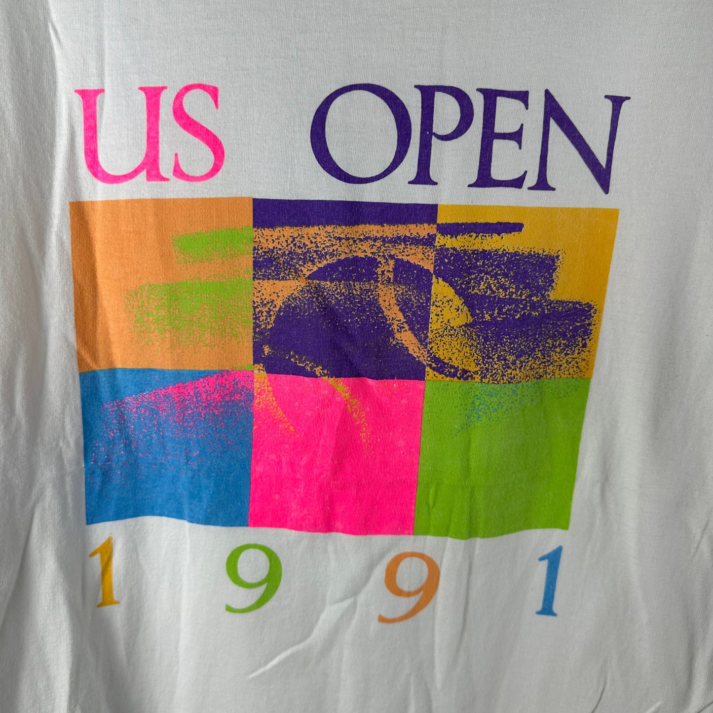 Vintage 1991 US Open Tennis Championship Graphic Single Stitch T-shirt