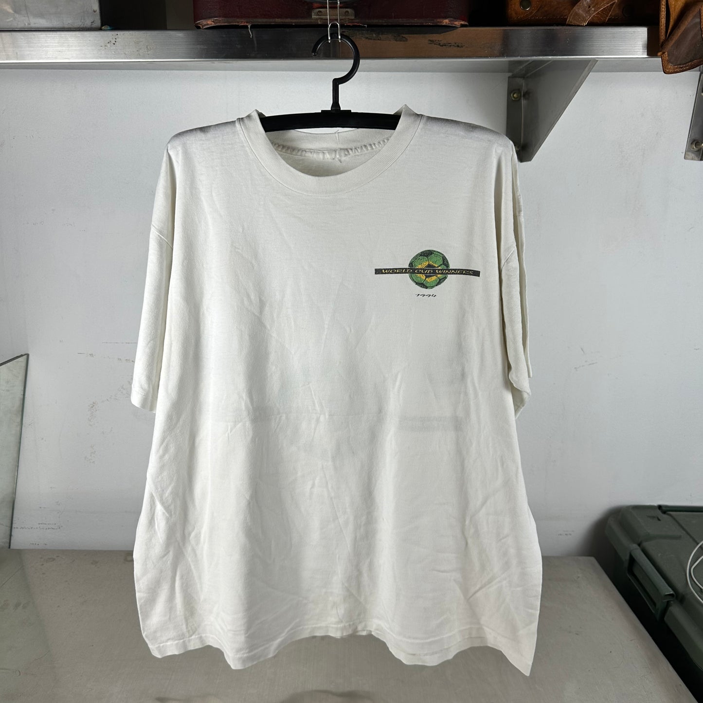 Vintage Brazil 1994 Soccer World Cup Champions Single Stitch T-shirt