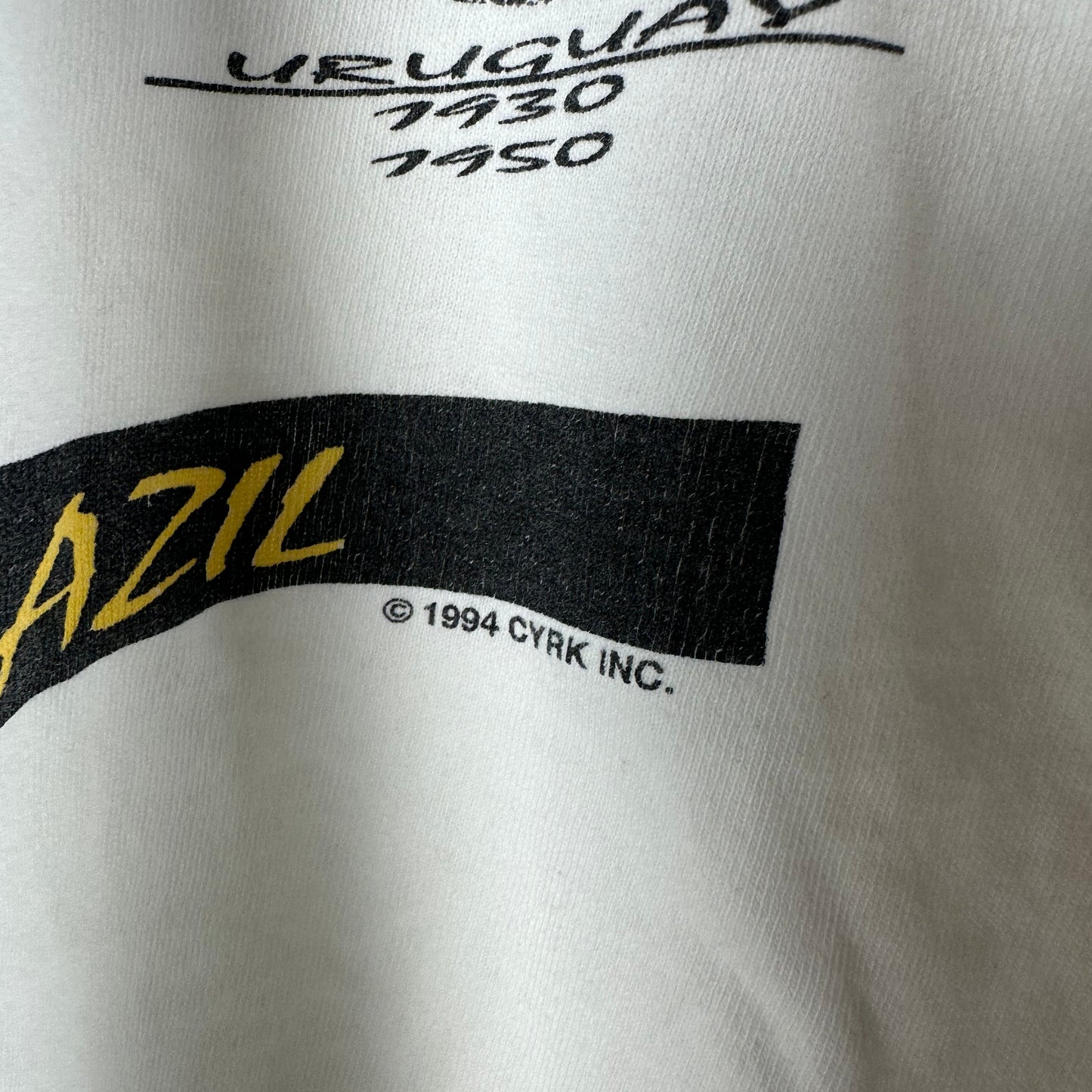 Vintage Brazil 1994 Soccer World Cup Champions Single Stitch T-shirt
