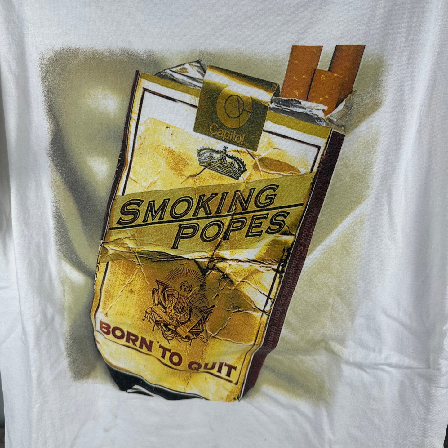 Vintage 90s Smoking Popes Born to Quit Pop Punk Band Single Stitch T-shirt