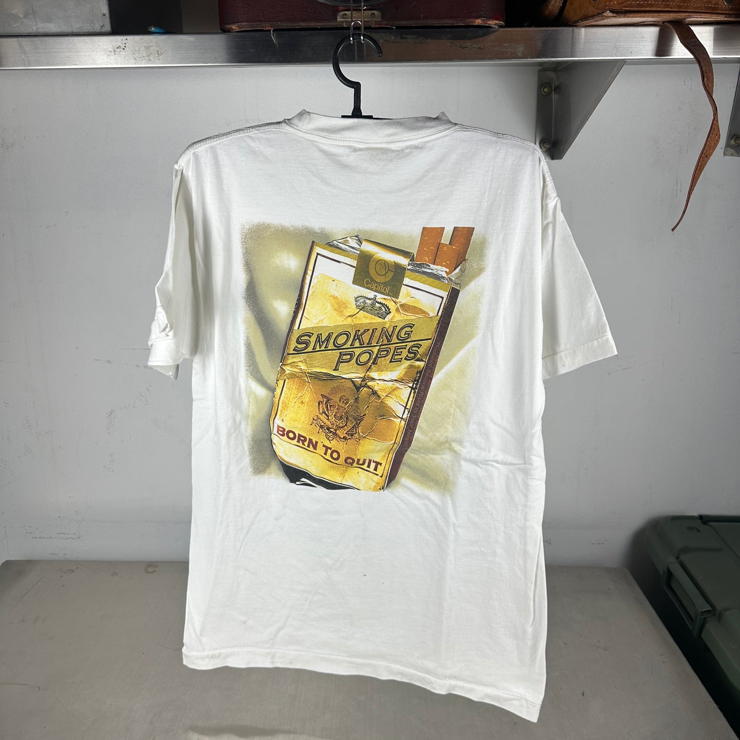 Vintage 90s Smoking Popes Born to Quit Pop Punk Band Single Stitch T-shirt