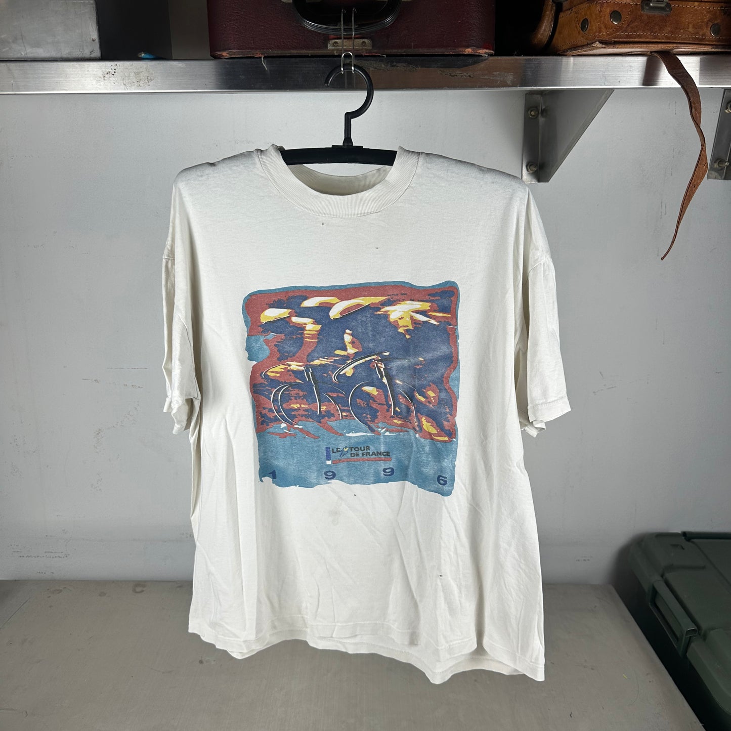 Vintage 1996 Tour De France Cycling Race Graphic Promo T-shirt
