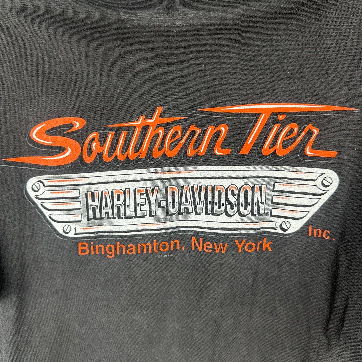 Vintage 2000 Harley Davidson New York Logo Graphic T-shirt