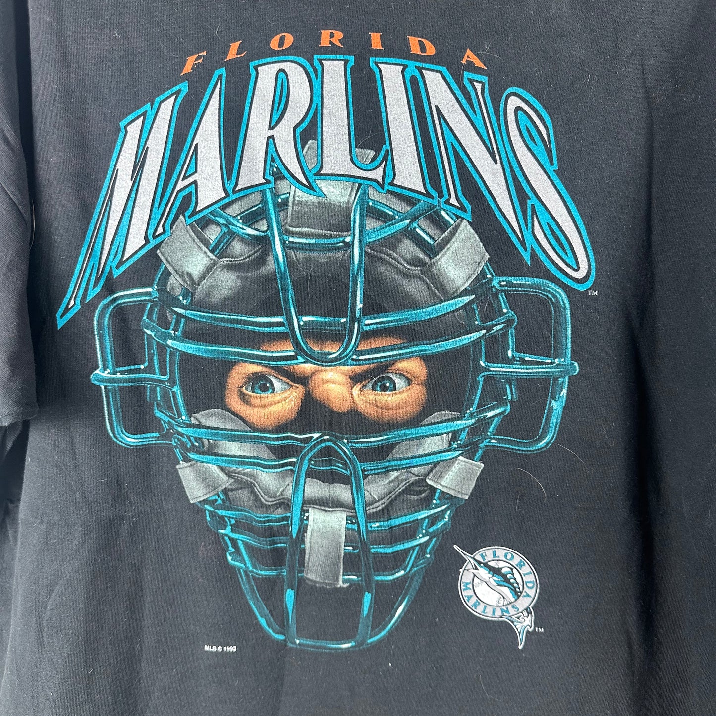 Vintage 1993 Florida Marlins Baseball MLB Salem Sportswear Single Stitch T-shirt