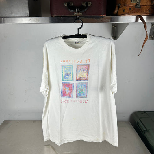 Vintage 1991 Bonnie Raitt Luck of the Draw World Tour Single Stitch T-shirt