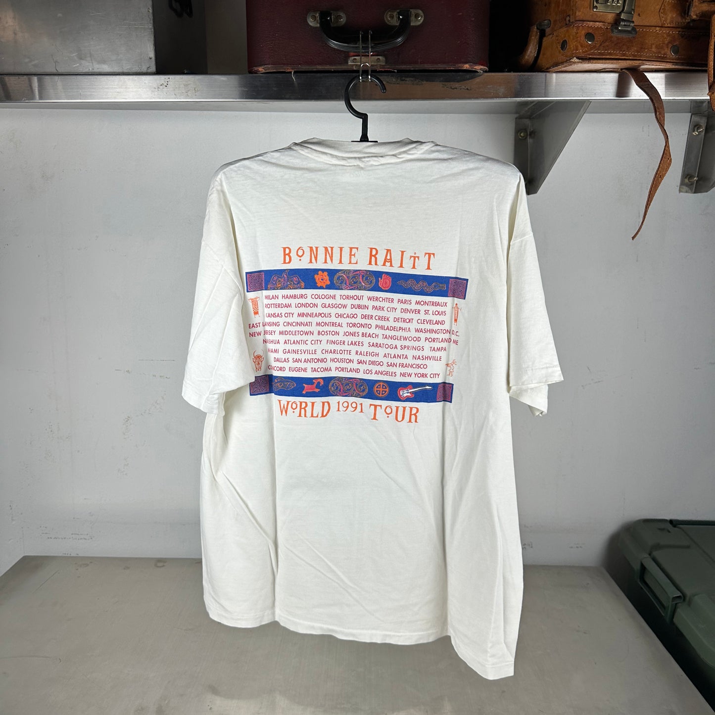 Vintage 1991 Bonnie Raitt Luck of the Draw World Tour Single Stitch T-shirt