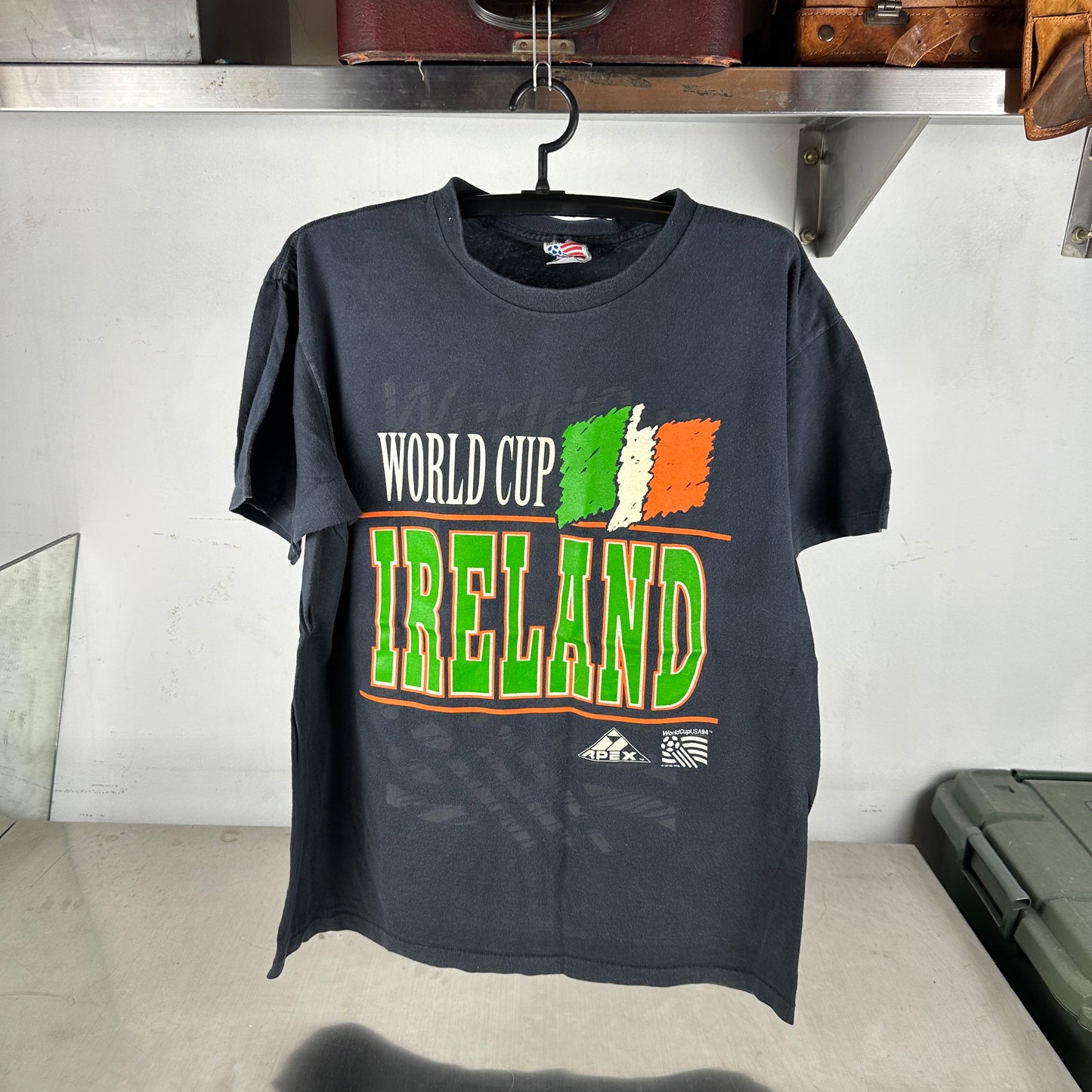 Vintage Ireland 1994 USA Soccer World Cup Graphic Single Stitch T-shirt