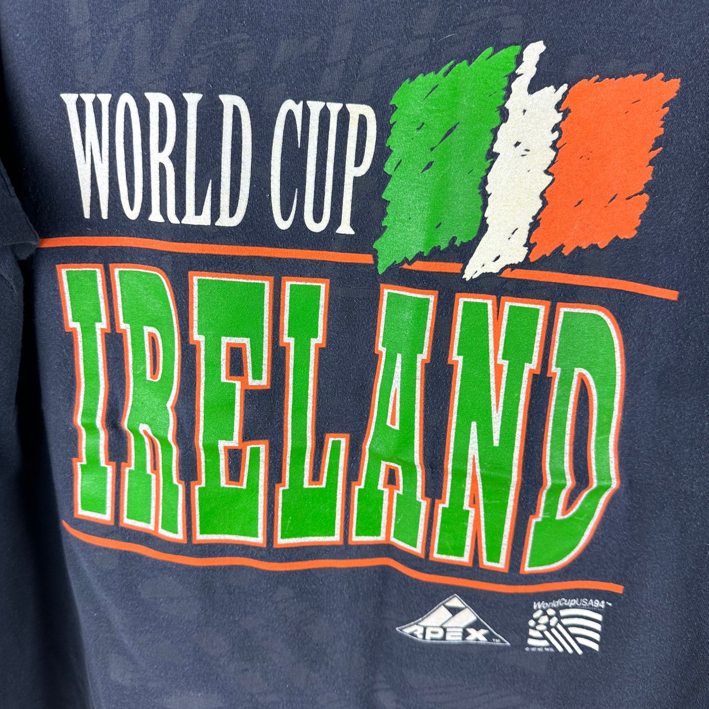 Vintage Ireland 1994 USA Soccer World Cup Graphic Single Stitch T-shirt