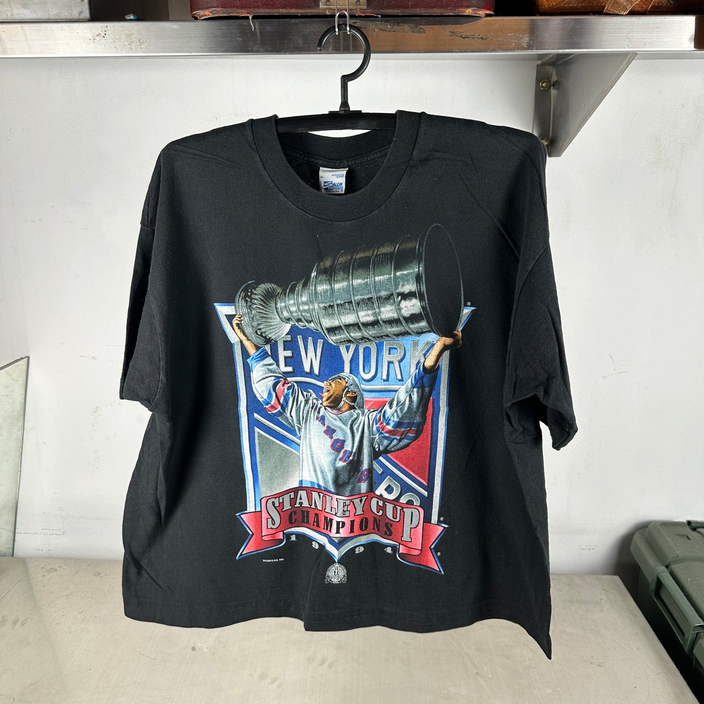 Vintage 1994 New York Rangers NHL Stanley Cup Champions Salem Sportswear T-shirt