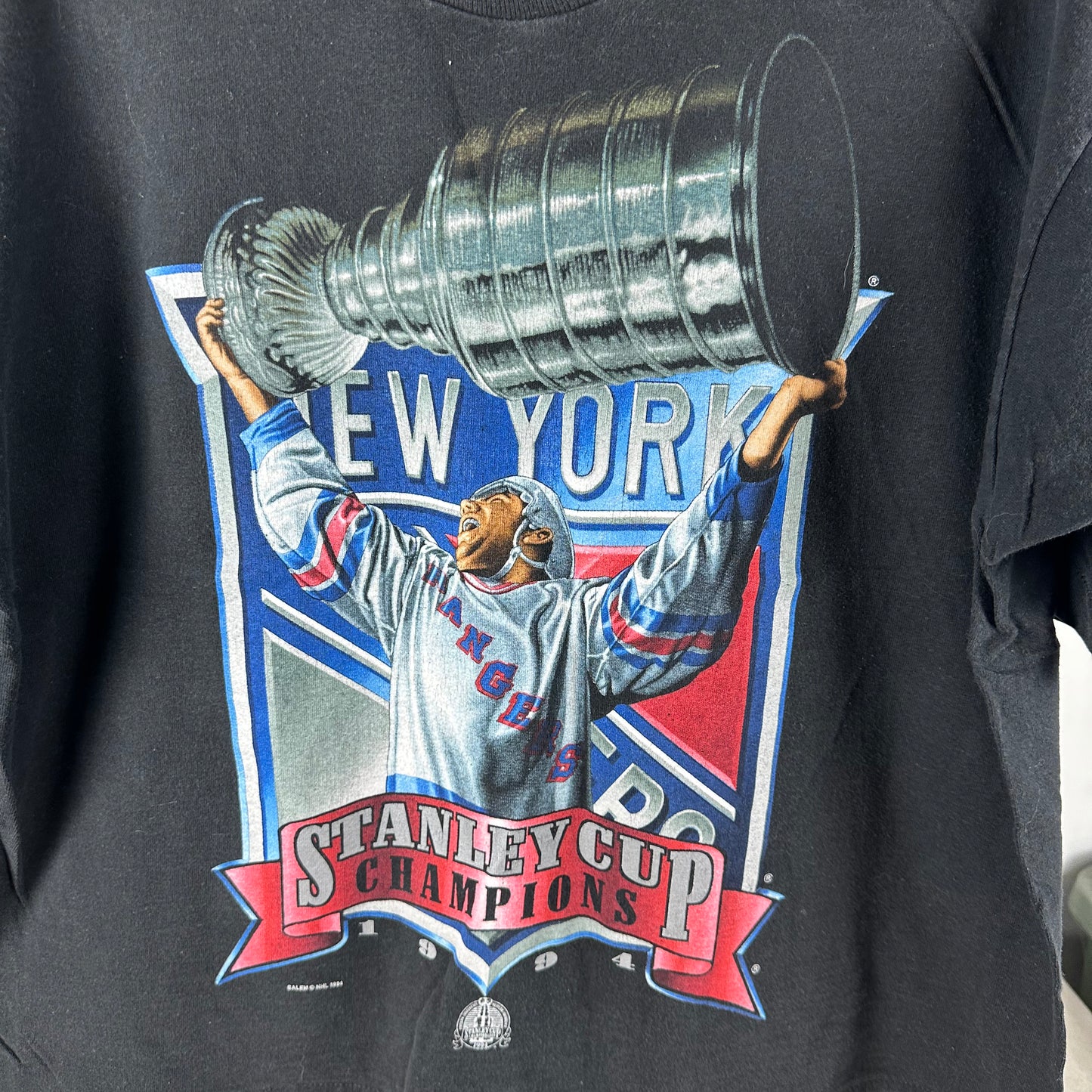 Vintage 1994 New York Rangers NHL Stanley Cup Champions Salem Sportswear T-shirt