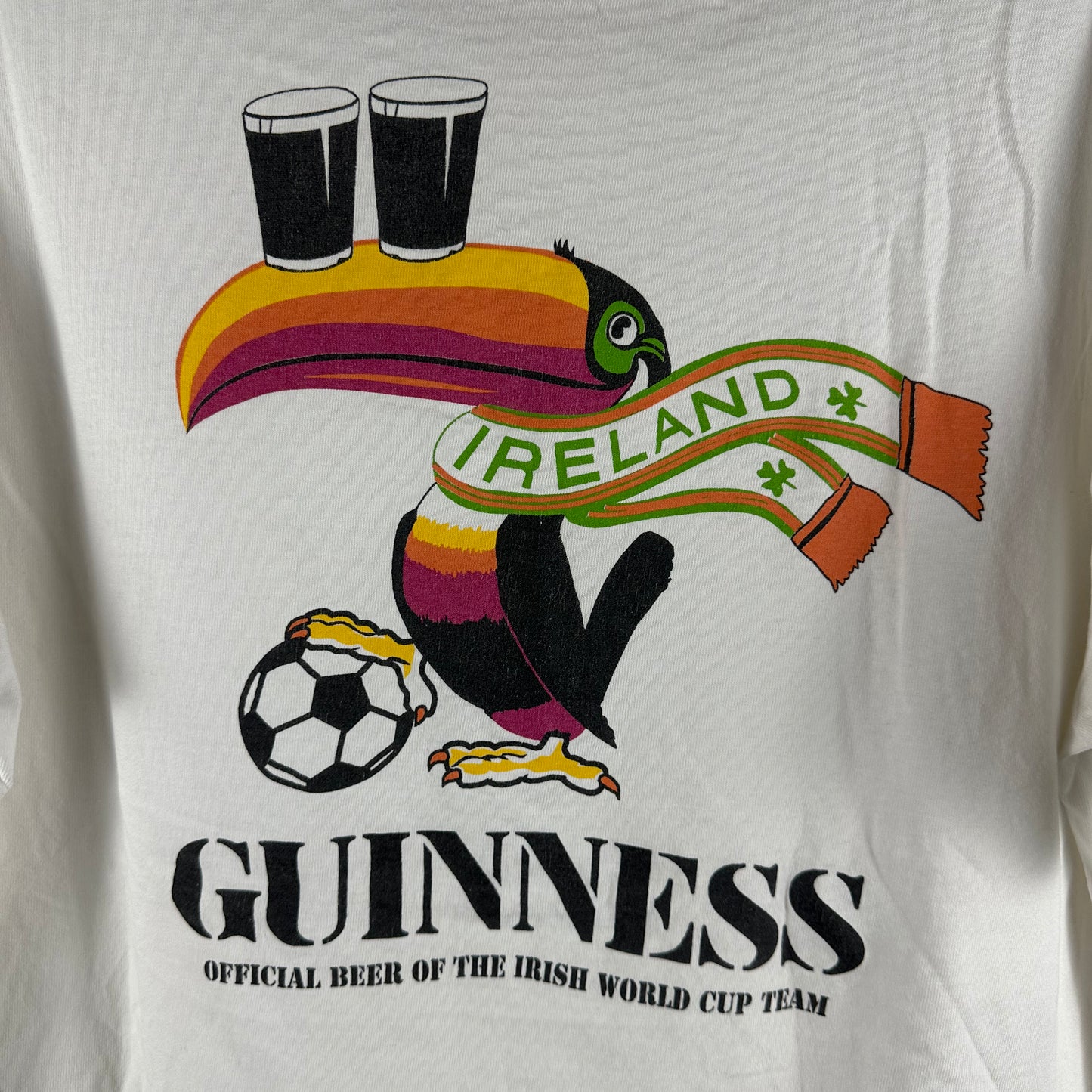Vintage 90s Guinness Beer of the Irish World Cup Team Single Stitch T-shirt