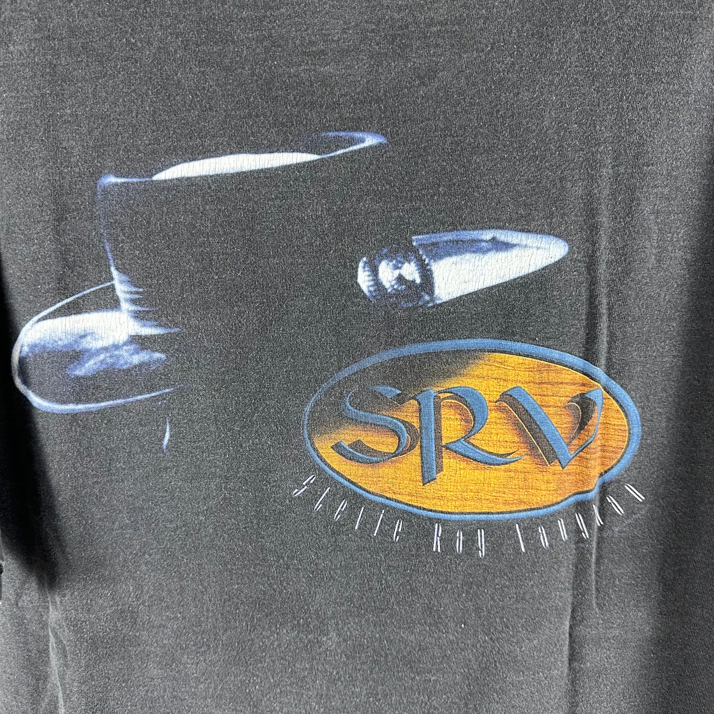 Vintage 1998 Stevie Ray Vaughan Guitarist Graphic Single Stitch T-shirt