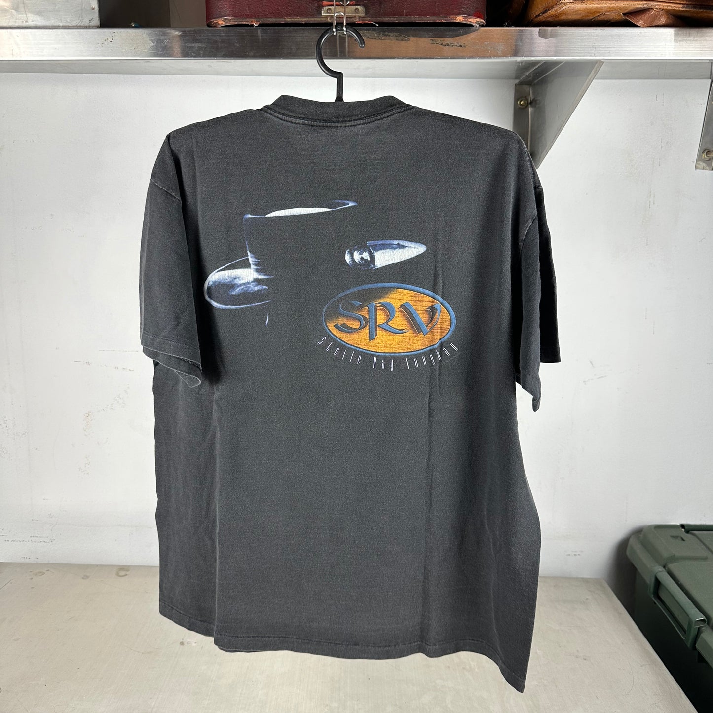 Vintage 1998 Stevie Ray Vaughan Guitarist Graphic Single Stitch T-shirt