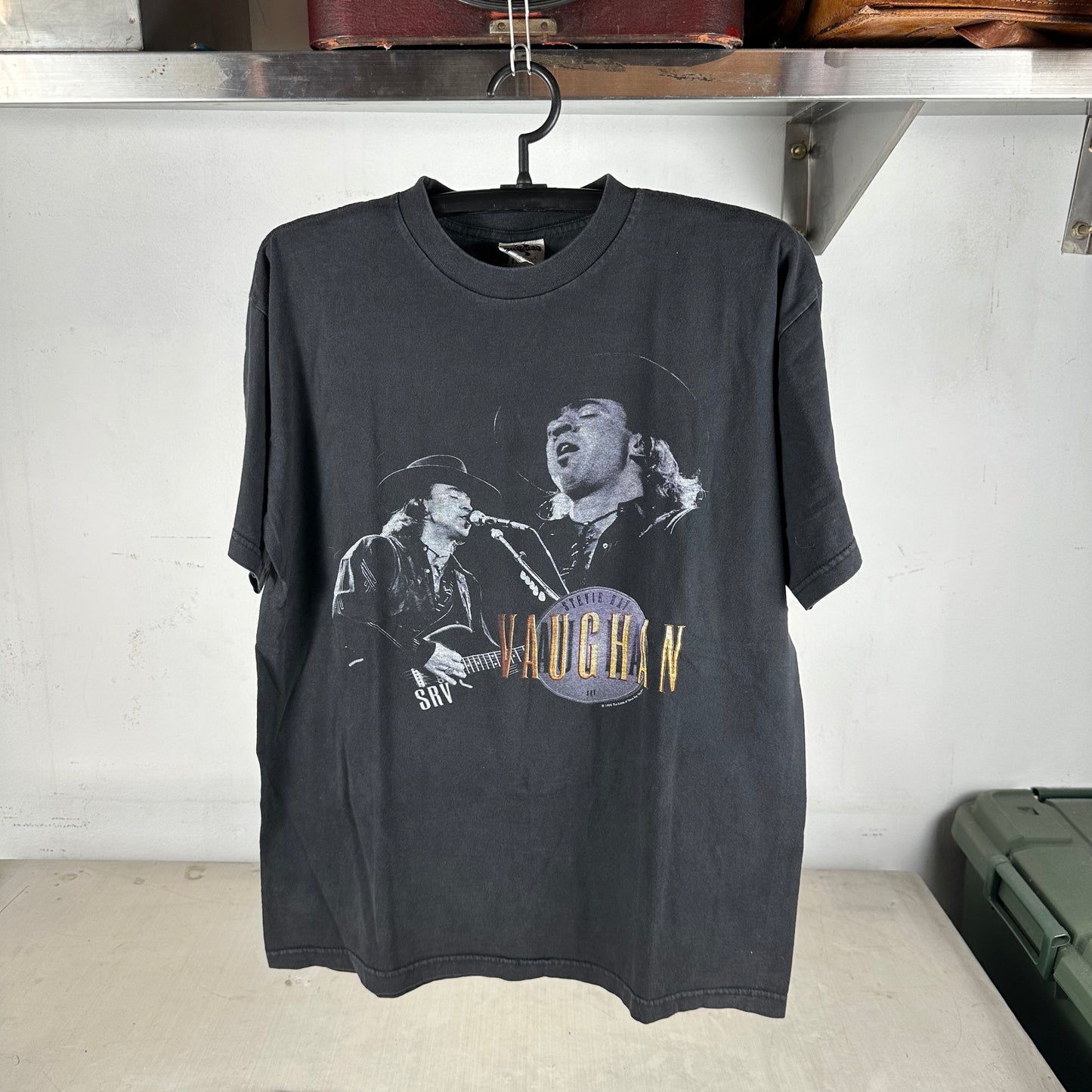 Vintage 1998 Stevie Ray Vaughan Guitarist Graphic T-shirt