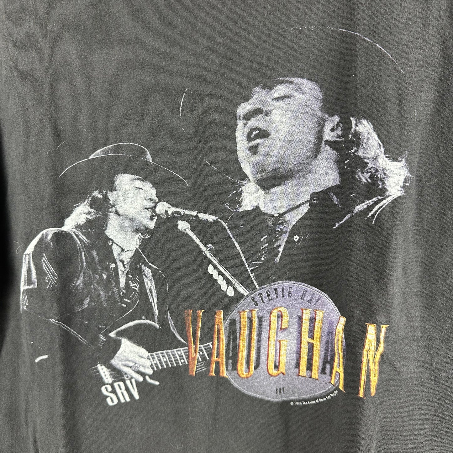 Vintage 1998 Stevie Ray Vaughan Guitarist Graphic T-shirt