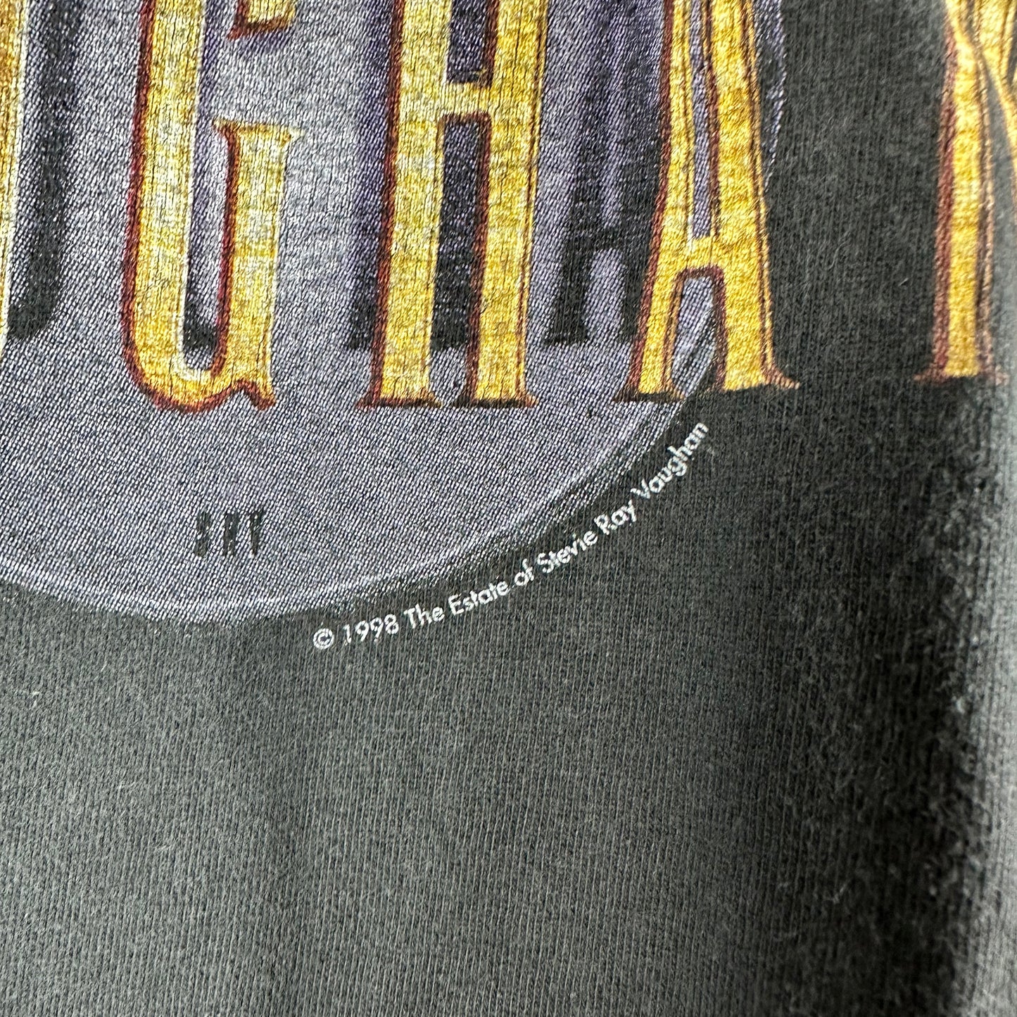 Vintage 1998 Stevie Ray Vaughan Guitarist Graphic T-shirt