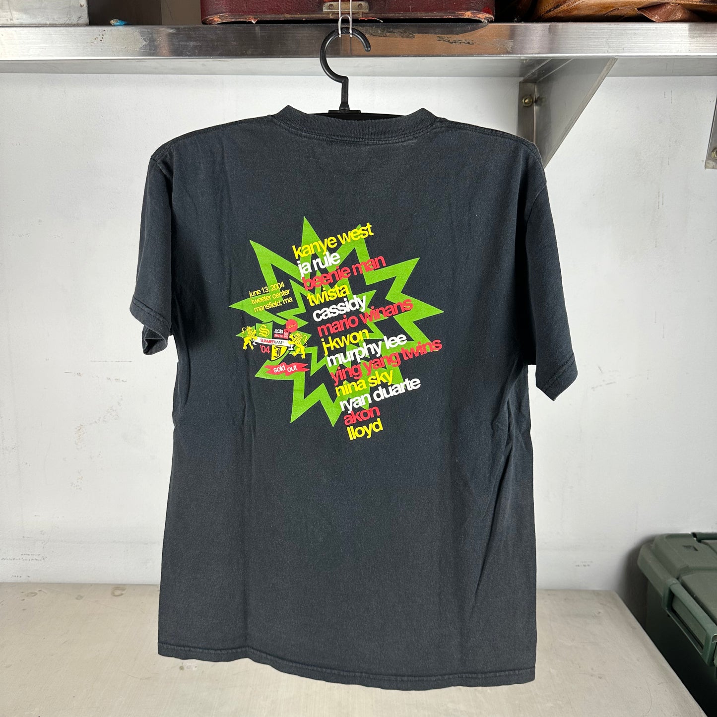 Vintage 2004 Summer Jam Kanye West Twista Ja Rule Hip Hop Concert T-shirt