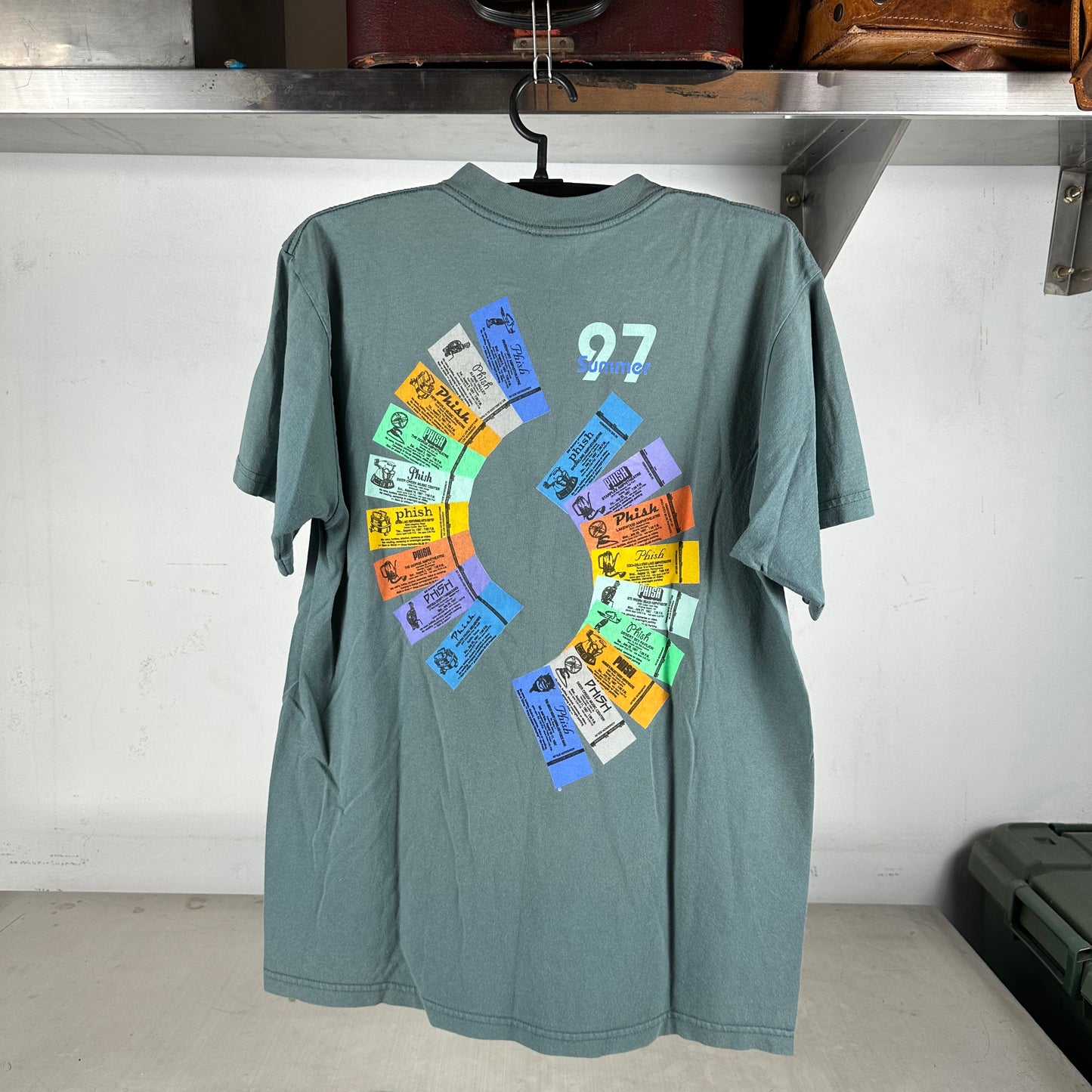 Vintage 1997 Phish Summer Tour Concert Rock Band Graphic T-shirt