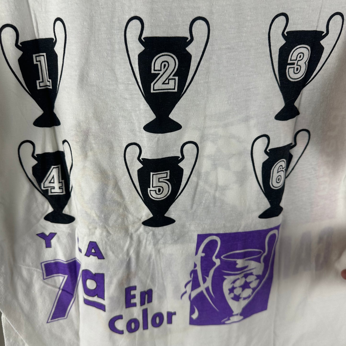 Vintage 1998 Real Madrid Campeones Champions League Champions T-shirt
