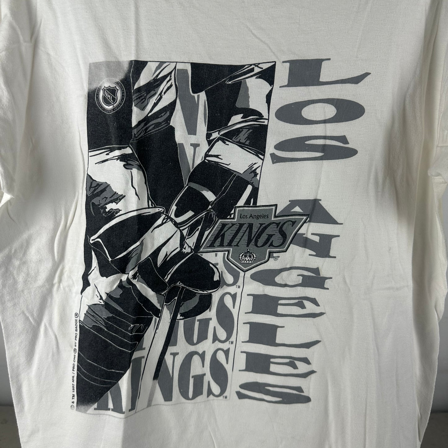 Vintage 1992 Los Angeles Kings Hockey NHL Single Stitch T-shirt