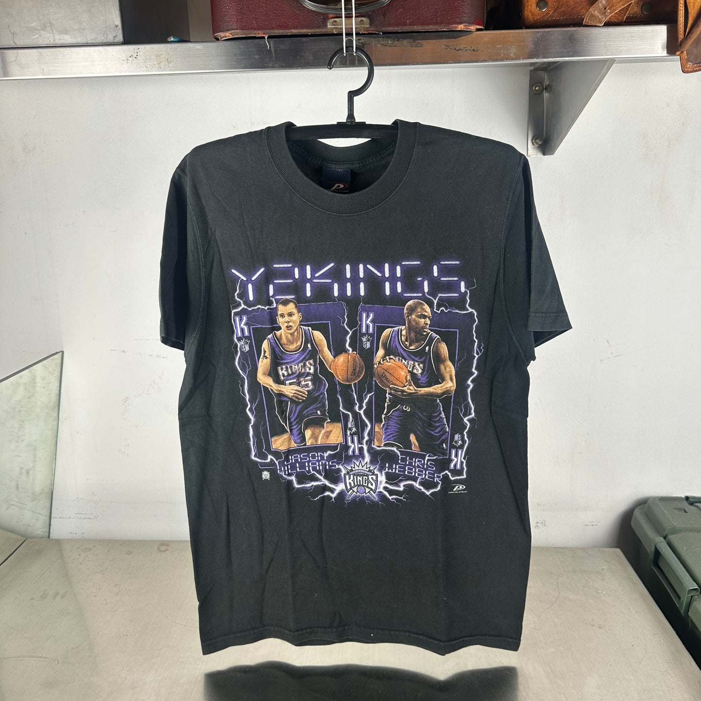 Vintage 2000 Jason Williams Chris Webber Sacramento Kings Y2Kings NBA T-shirt